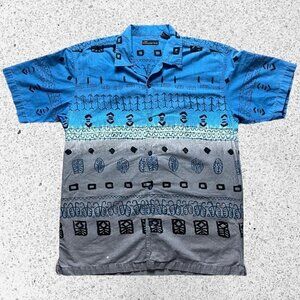 Vintage (Y2K) Hawaiian Style Button Shirt